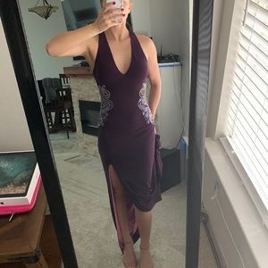 Betsy and Adam Purple Long Gown